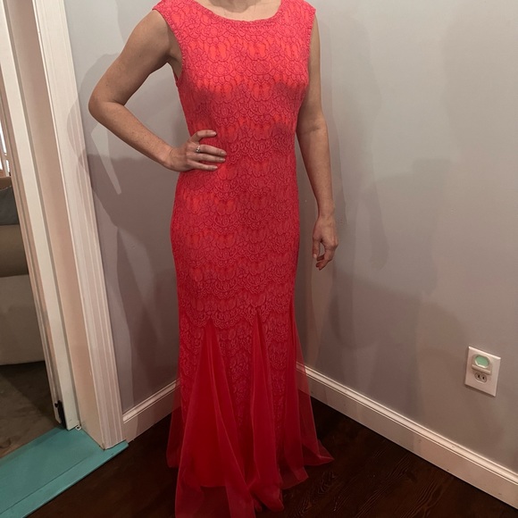Formal Dress - Coral-Pink - Picture 3 of 5